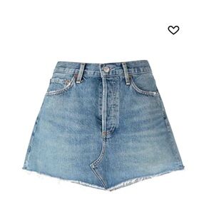 NWOT | AGOLDE | Parker Angled Mini Skirt